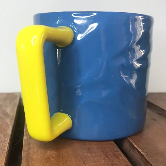 Starbucks 2021 Summer Blue Zebra Ceramic Mug NWT RETRO STYLE